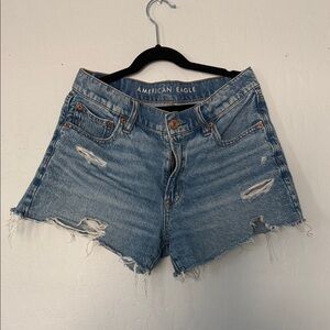 American Eagle Outfitters Distressed Blue Jean Shorts
